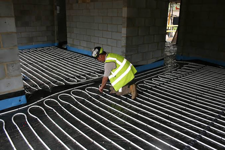underfloor heating installation
