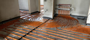 underfloor heating install